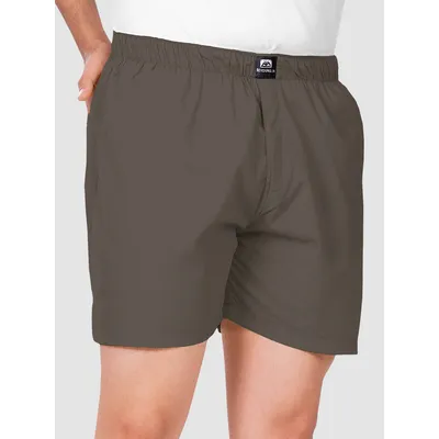 Plain Grizzle Gray And Black Mens Boxer Combos - Pack of Two